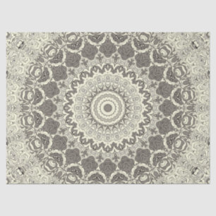 Papel De Seda Sandy Beige Boho Beach Mandala