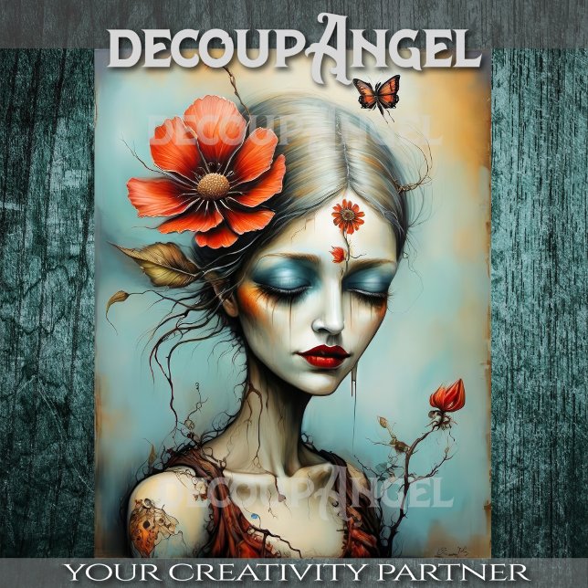 Papel De Seda Sangue da Alma - Decoupage- (Criador carregado)