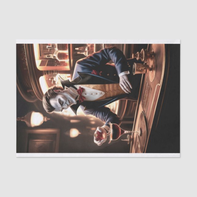 Papel De Seda Sangue no Bar, Bartending de Drácula (Frente )