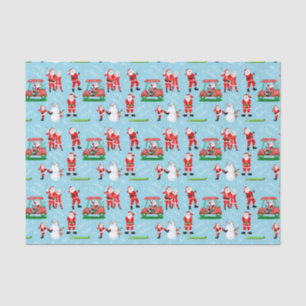 Papel De Seda Sant Clause de Natal Divertido