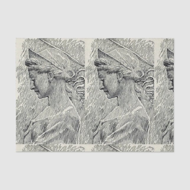 Papel De Seda Santa Cecília Virgem e mártir (Frente )