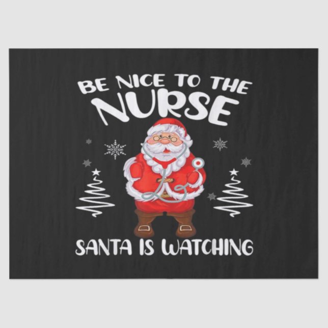 Papel De Seda Santa Claus Nurse (Frente )