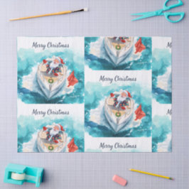 Papel De Seda Santa Sailing – Tropical Christmas by the Sea