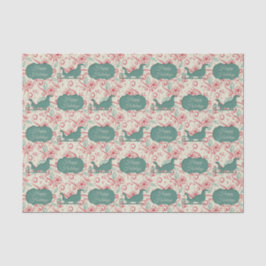 Papel De Seda Santas Sleigh Cutout Feliz Feriados Floreem