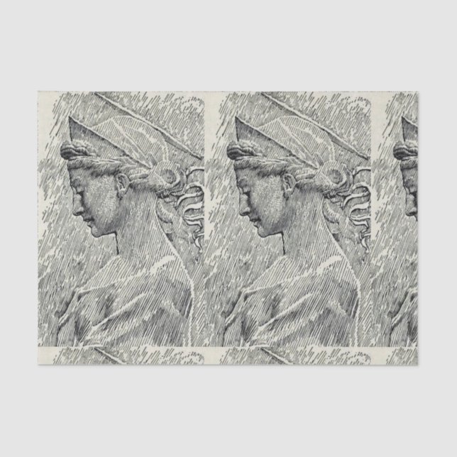 Papel De Seda Santo Cecilia Virgin e mártir (Frente )