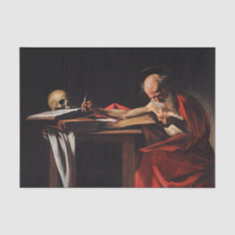 Papel De Seda Santo Jerome (por Caravaggio)