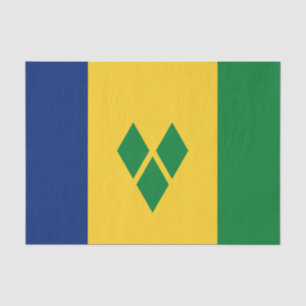 Papel De Seda Santo Vincent Flag