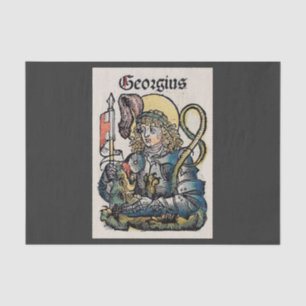 Papel De Seda São Jorge e o Dragão Grande Mártir