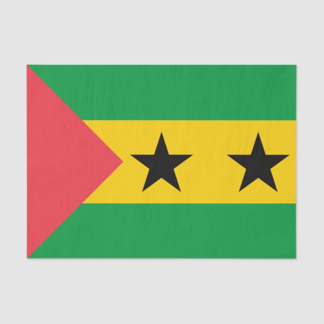 Papel De Seda Sao Tome and Principe Flag (Frente )
