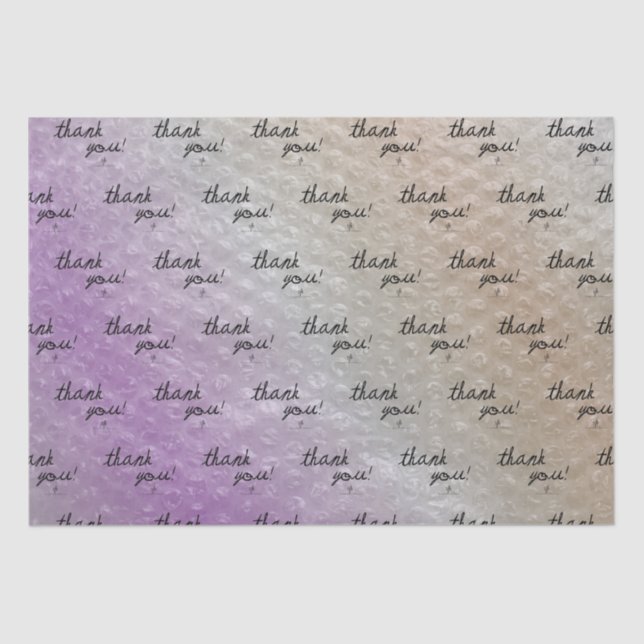 Papel De Seda Sapin Sapin Bubble Wrap Revendedor Obrigado (Frente )