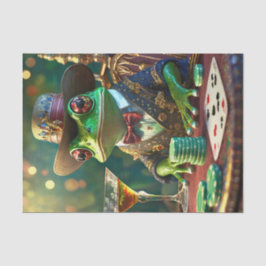 Papel De Seda Sapo chefe, Sapo tocando cartões