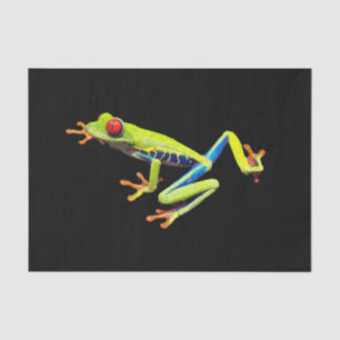 Papel De Seda Sapo de Árvore Pintada de Olhos Vermelhos