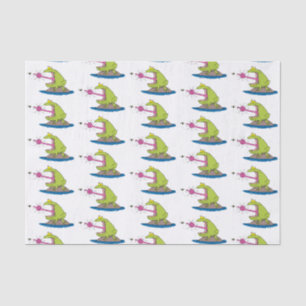 Papel De Seda Sapo engraçado e desenho animado