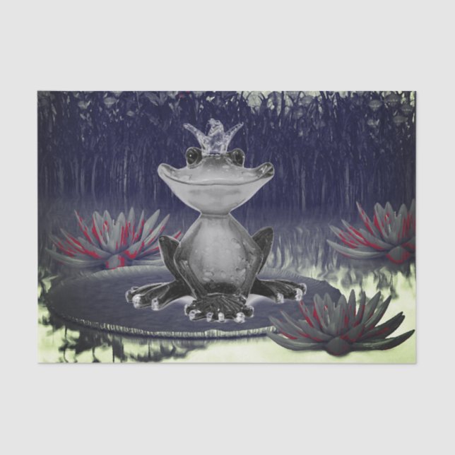 Papel De Seda Sapo Príncipe Presente Tecido (Frente )