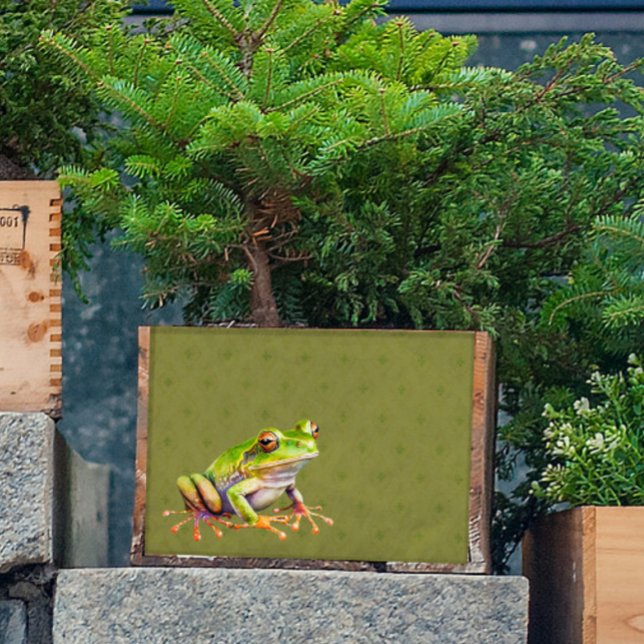 Papel De Seda Sapo Verde sobre a dissociação do papel-padrão (Criador carregado)