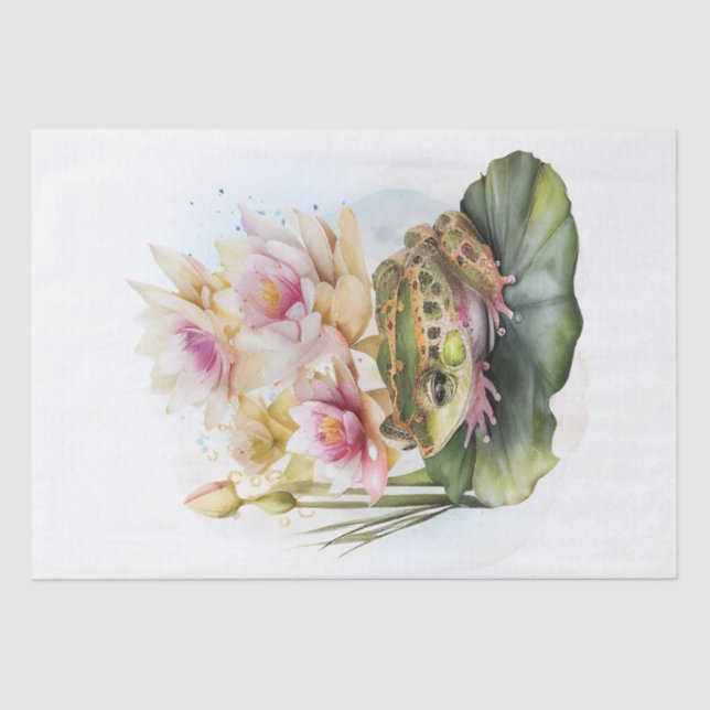 Papel De Seda Sapo Watercolor (Frente )