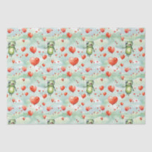 Sapo Whimsical muitos balões cardíacos