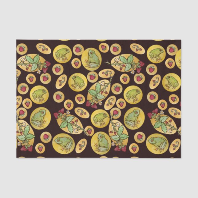 Papel De Seda Sapos de morango para sempre (Frente )