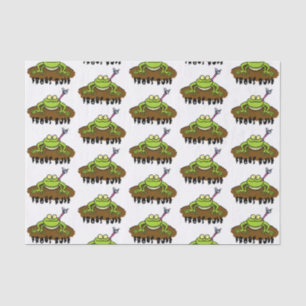 Papel De Seda Sapos governam desenho animado do sapo verde