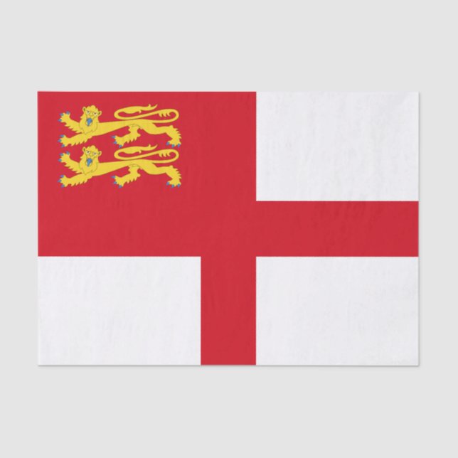 Papel De Seda Sark Flag (Frente )