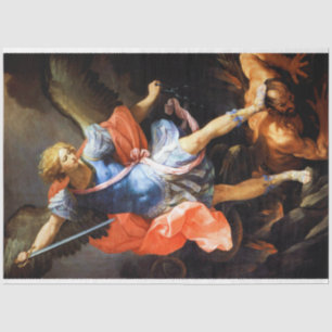 Papel De Seda Satã de Archangel Michael, Guido Reni