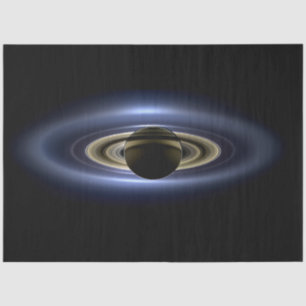 Papel De Seda Saturno Eclipsou o Sol do Orbiter Cassini
