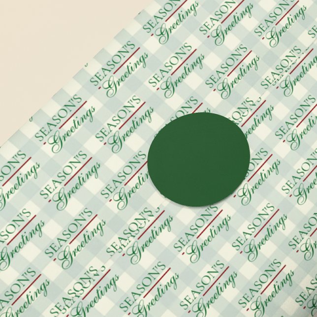 Papel De Seda Saudações da temporada Gingham Natal (Criador carregado)