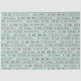 Papel De Seda Saudações, Feliz Natal, Que Neve