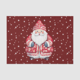 Papel De Seda Scandinavian Folk Santa Claus