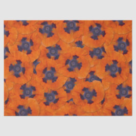 Papel De Seda Scarlet Orange Poppy Sem Costura