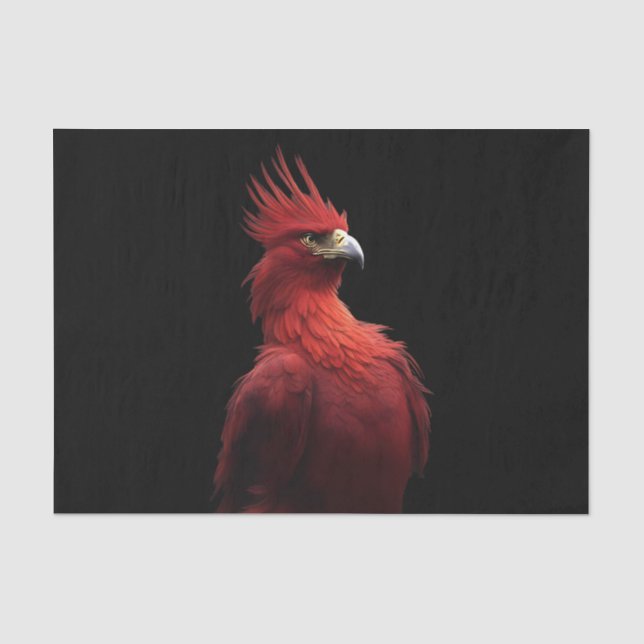 Papel De Seda Scarlet Phoenix Senta-Se Orgulhosamente (Frente )