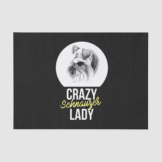 Papel De Seda Schnauzer Gift | Senhora Schnauzer Louca