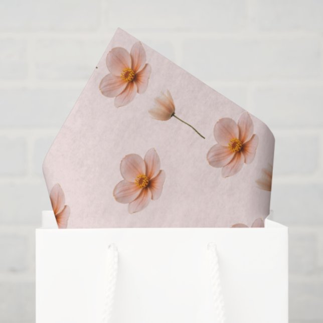 Papel De Seda Schwebende Blumenmelodie (Sacola de presentes)