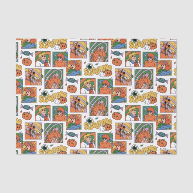 Papel De Seda Scooby-Doo Halloween Photos Pattern (Frente )