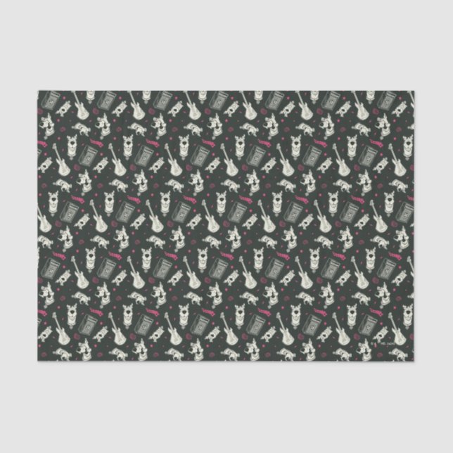 Papel De Seda Scooby-Doo Punk Guitar e Padrão Amp (Frente )