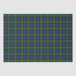 Papel De Seda Scottish Campbell Family Tartan Pattern
