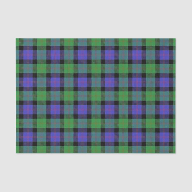 Papel De Seda Scottish Gifts Clan Blair Tartan (Frente )