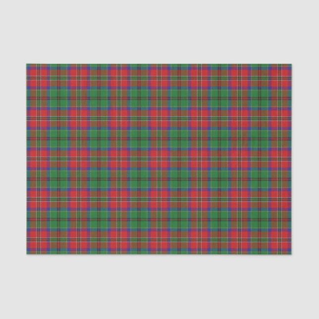 Papel De Seda Scottish Gifts Clan MacCulloch Tartan (Frente )