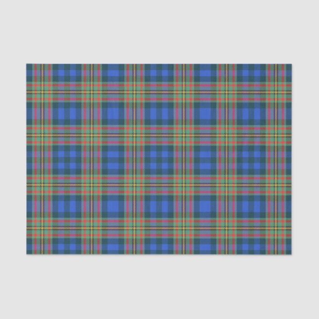 Papel De Seda Scottish Gifts Clan MacLellan Tartan (Frente )