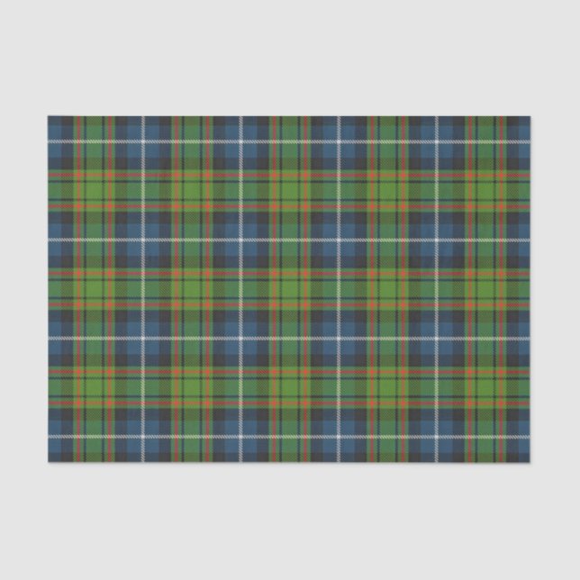 Papel De Seda Scottish Gifts Clan MacRae Tartan (Frente )