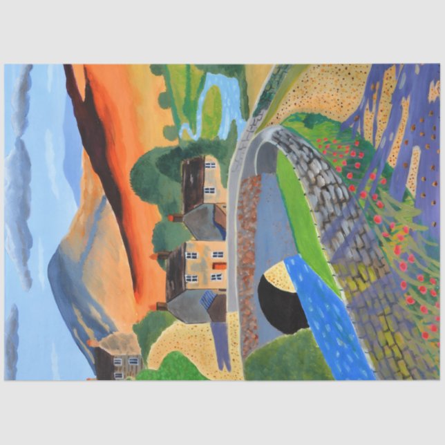 Papel De Seda Scottish Highlands   (Frente )