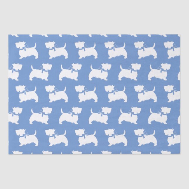 Papel De Seda Scottish Terrier Scotty Dog Puppy Scottie (Frente )
