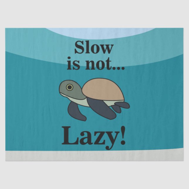 Papel De Seda Sea Turtle Funny (Frente )
