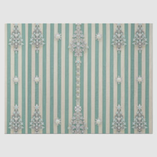 Papel De Seda Seaoam Árvores de Cristal Listradas