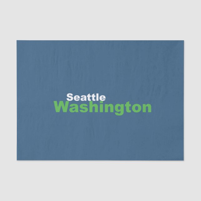 Papel De Seda Seattle,Washington Tissue Paper (Frente )