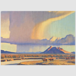 Papel De Seda “Seca e Aguaceiro” por Maynard Dixon