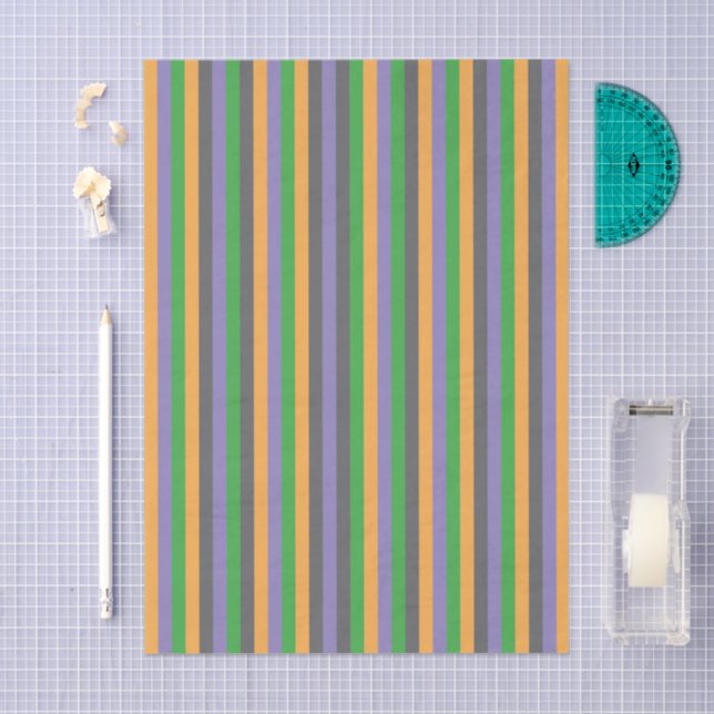 Papel De Seda Secondary Whimsy Striped Tissue Paper (Arte )