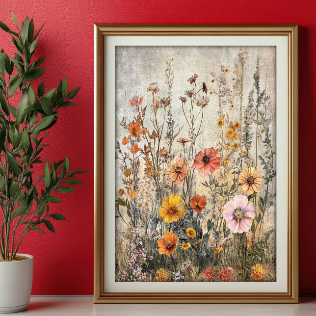 Papel De Seda Seidenpapier Decoupage Herbst Wildblumen Var05 (Criador carregado)