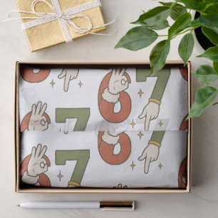 Papel De Seda Seis Sete 67 6 7 Natal Papai Noel Elfo Meme