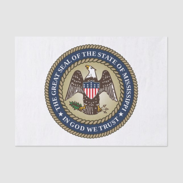 Papel De Seda Selo do Mississippi (Frente )